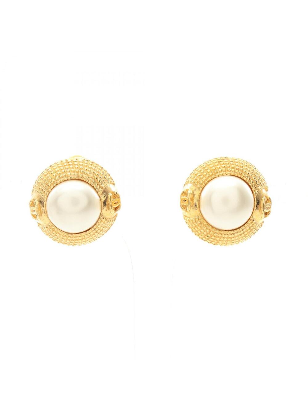 Chanel Coco Mark Earrings Gold Plated #272282C55B